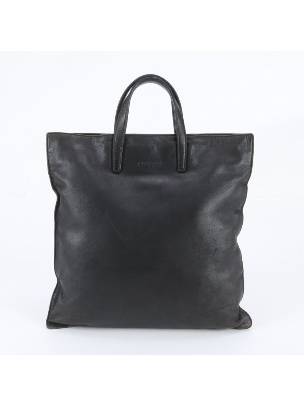 Loewe Leather Tote Bag Shoulder Business Black